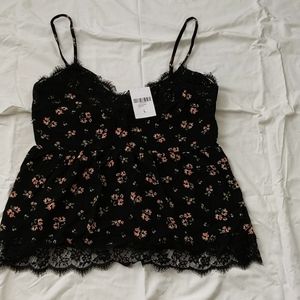 Lace adjustable tank top